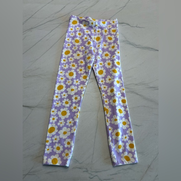Cat & Jack Girls' Sunflower Leggings Lilac Purple, NWOT - Picture 2 of 3